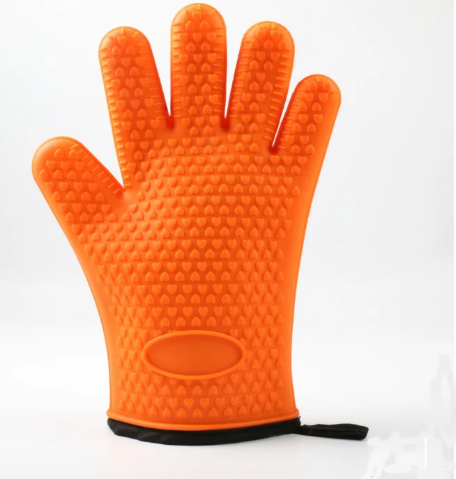 Heat Resistant Thick Silicone Kitchen Barbecue microwave Oven Glove BBQ Grill Oven Mitt Baking gloves