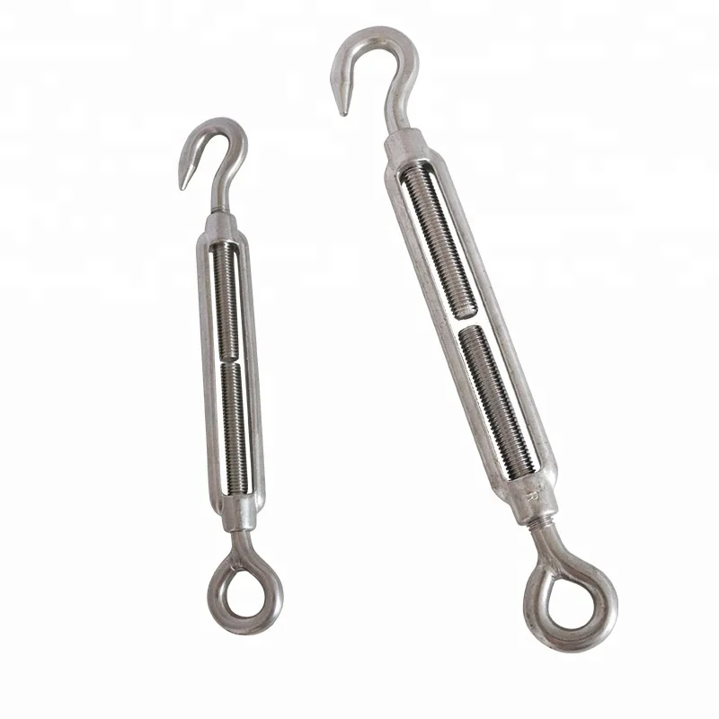 M14 Open Body Turnbuckles Eye And Hook Stainless Steel European Turnbuckles