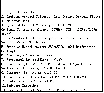 Настольный флуоресцентный спектрофотометр спектрофлуорометр SHYDFX-F93