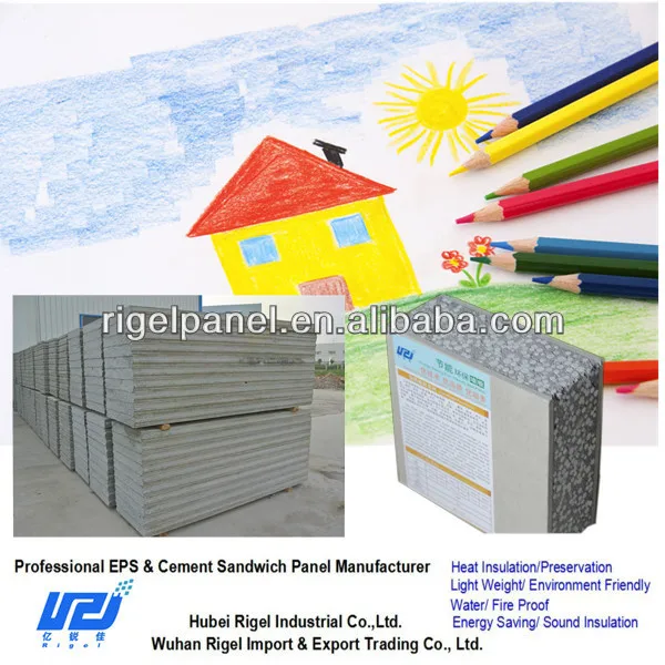 Сэндвич-панель из пенополистирола для готовых бетонных стен