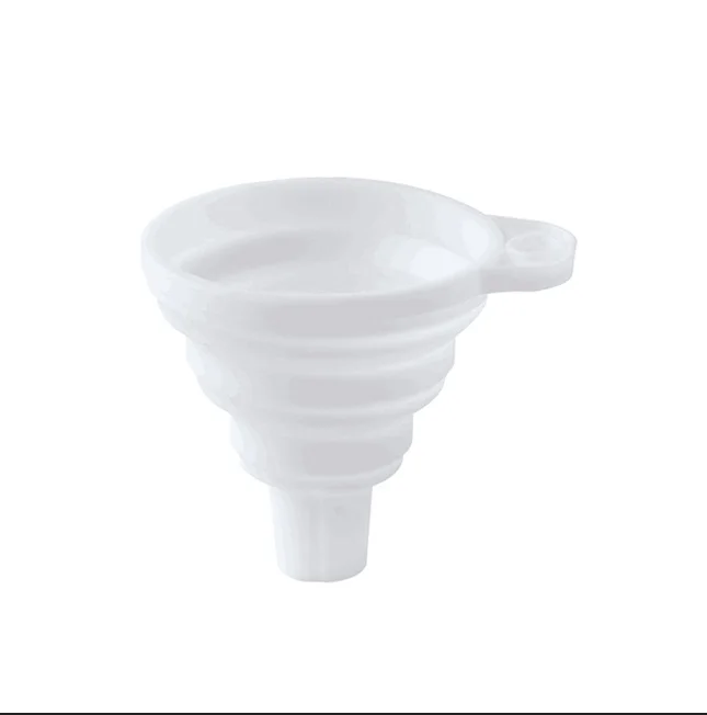 Кухонная Складная силиконовая мини-воронка резиновая воронка