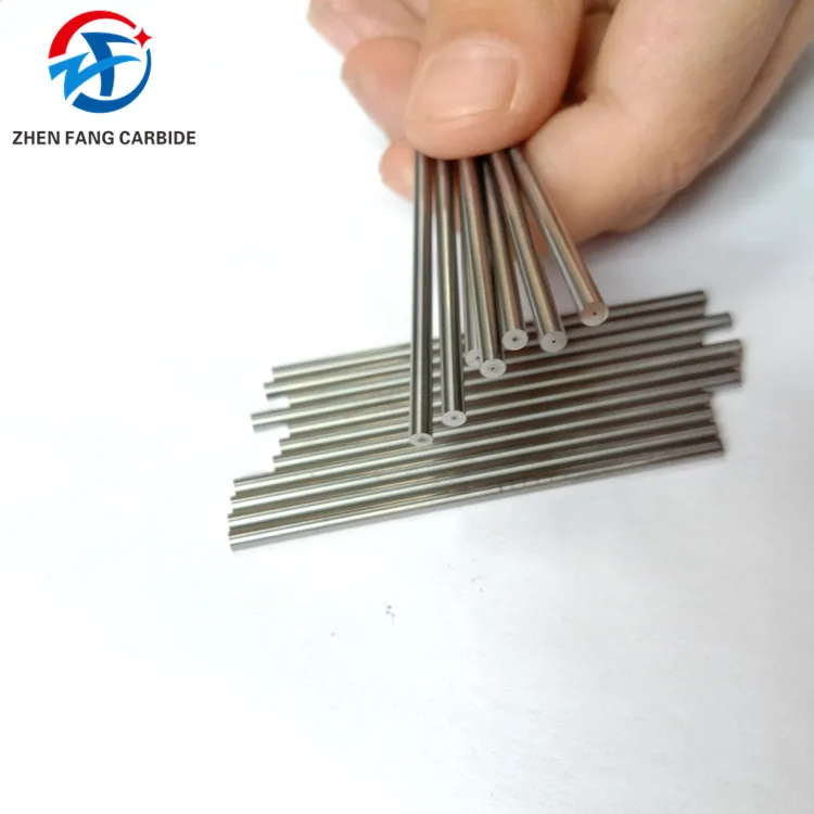 customized 50mm length one coolant hole solid tungsten carbide rod