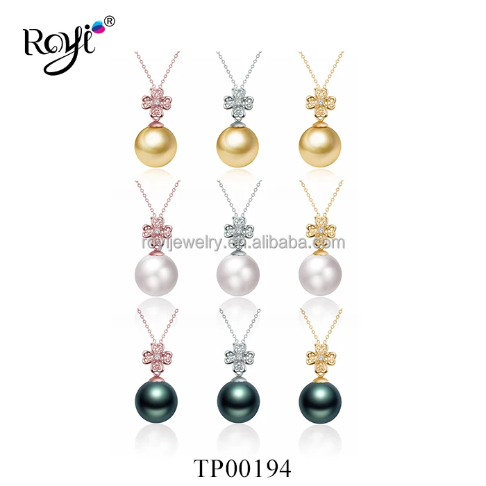 
Fashion beaded jewelry 925 silver cultured fresh water pearl flower shaped pendant 