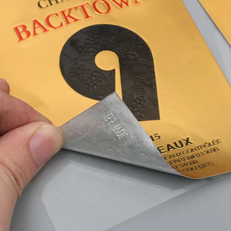 
2021 Hot Sale Design Waterproof Self Adhesive Label Wholesale Sticker Aluminium Stickers 