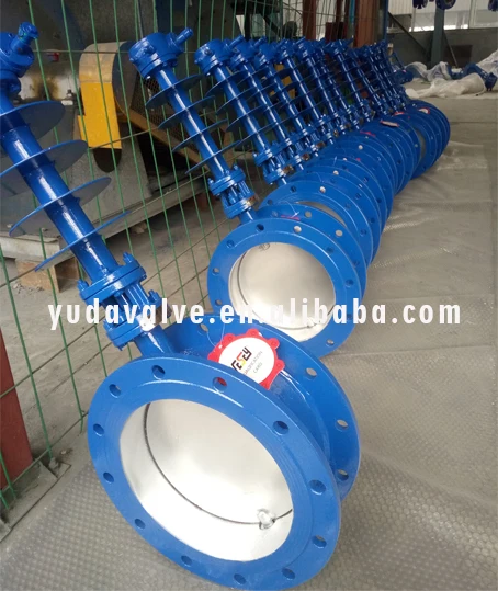 electric actuator butterfly valve with extension spindle/ventilation butterfly valve