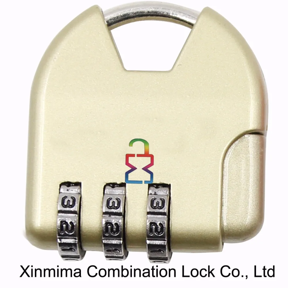 Three 3 digit password product combination lock camera mini safe luggage lock