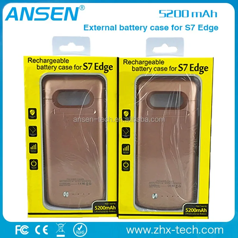 New Fashion 2016 Products Wireless Charging Power Bank Case Portable Charger for Samsung S7 Edge