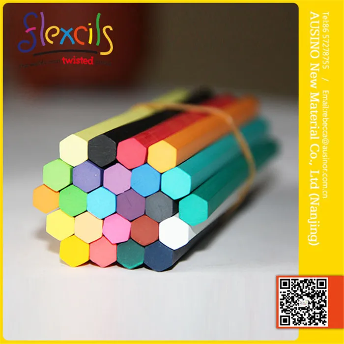 FLEXCILS длительный срок службы ручной чистым гексагональных радуги цветной карандаш