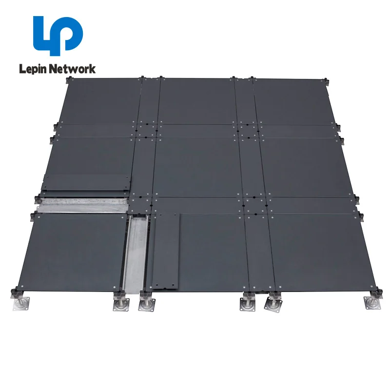 ningbo lepin factory price list 600x600 server room raised floor tiles panel OA network floor in all-steel support size  price