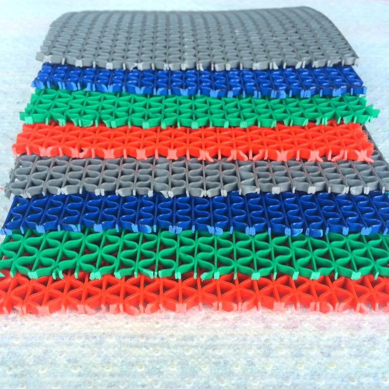 Good Price Waterproof Kitchen Bathroom Pvc S Hollow Mat Anti Slip Plastic Pvc Floor Drainage Mat
