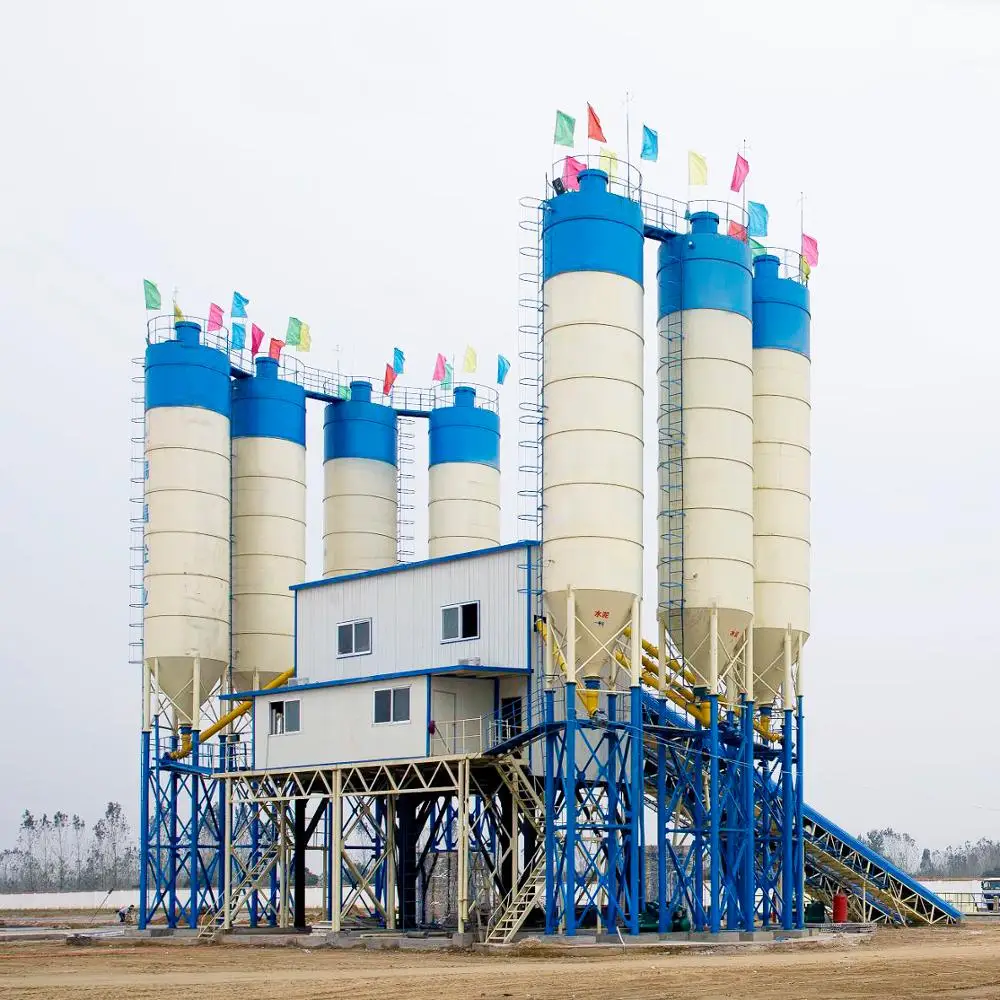 
High performance ready mix HZS240 concrete batching plant for sale in china 