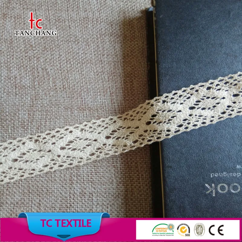 guangzhou factory directly selling embroidered venice lace cotton crochet lace trim MXHB329