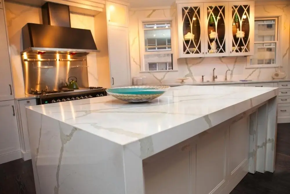 
White Veins Quartz Stone Benchtop 