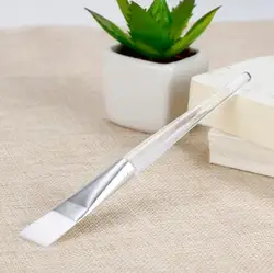 Дешевая кристаллическая Глянцевая ручка, Мягкая косметическая щетка для волос, сделай сам, пользовательская щетка для маски лица