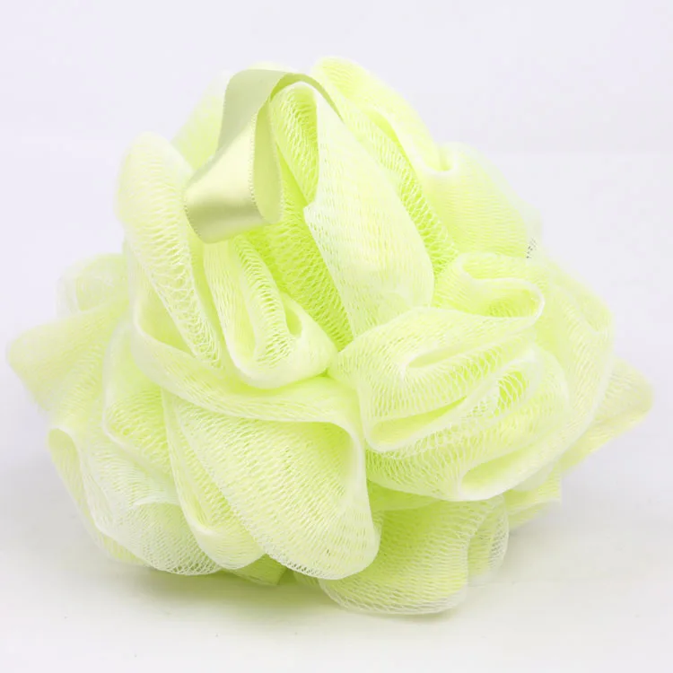 
Factory supplying exfoliate body scrub shower soap gel ball nylon net bathing scrubber 