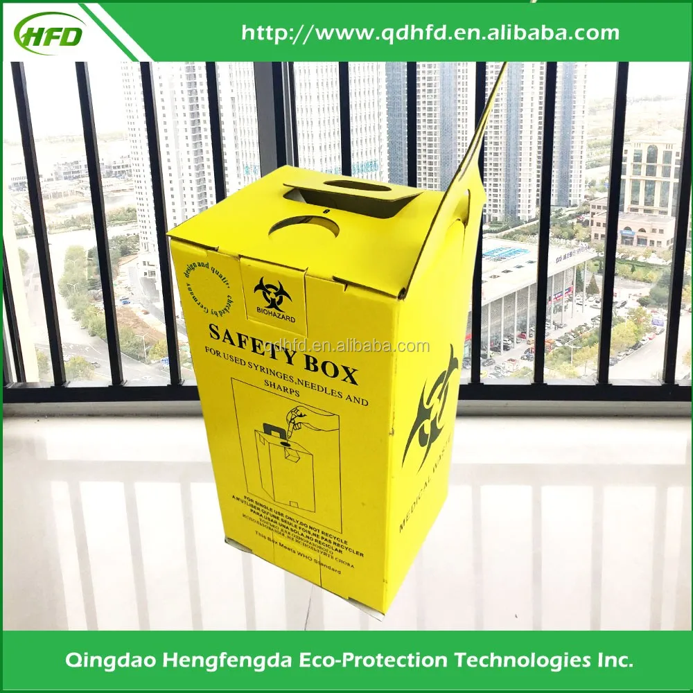 5L medical waste biohazard Sharps Container bin box for hospital use