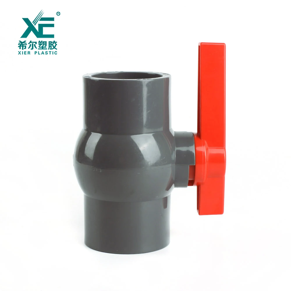 1/2-4 дюймовый 90 мм черный шаровой кран с красной ручкой из ПВХ прайс-лист