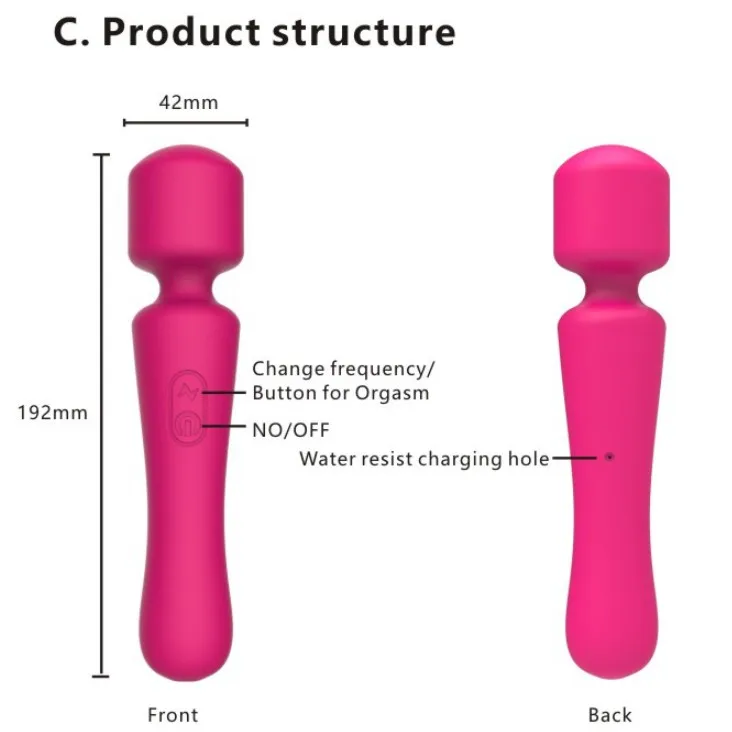 Китайский поставщик, Интернет-магазин, искусственный пенис, гриб, головка с подогревом, AV-массажер, вибратор, фаллоимитатор, секс-игрушки