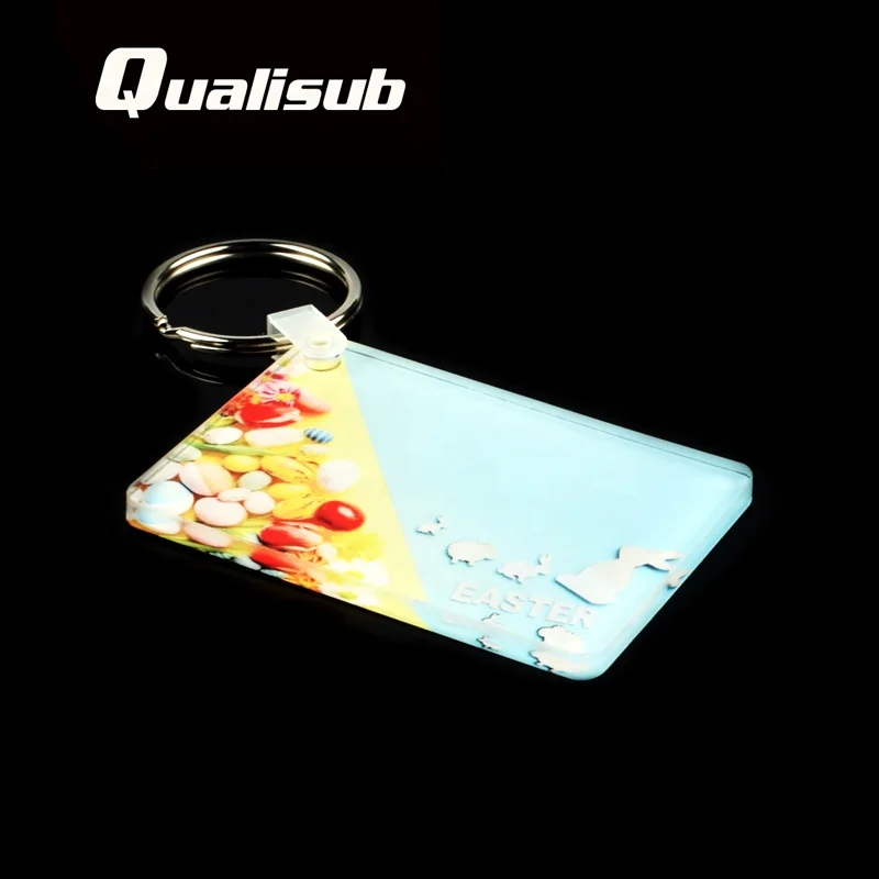 
Qualisub 4mm Blank Sublimation Acrylic Keychain with Coating  (60860360063)