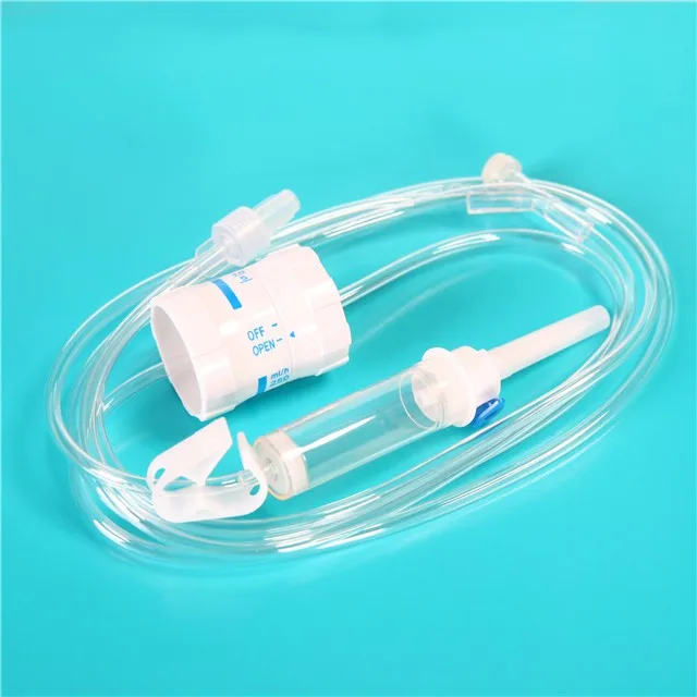 IV infusion set with micro regulator