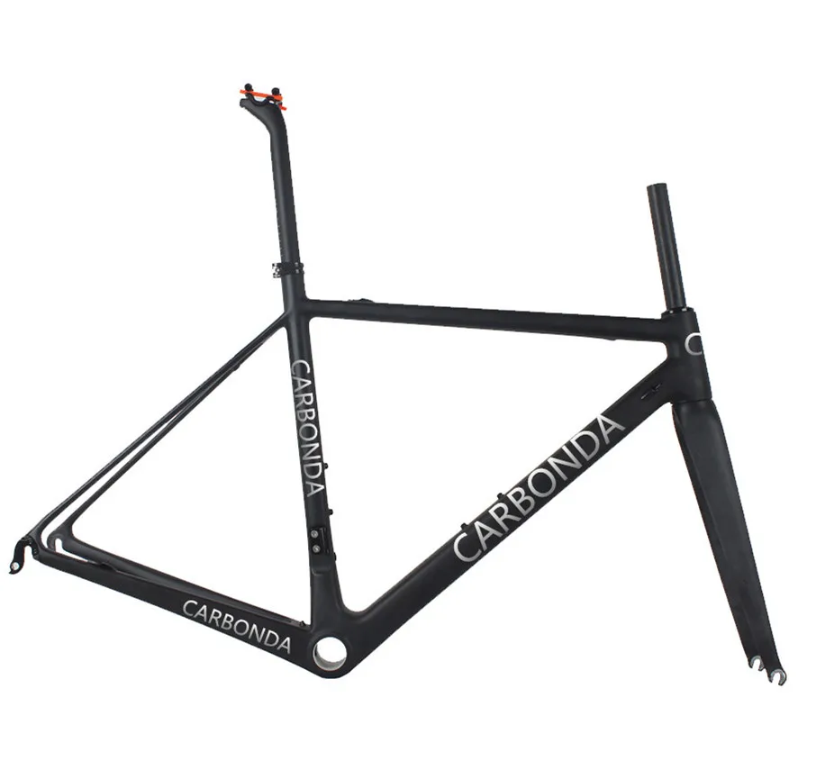 
Popular carbon road bike frame OEM 700C bicycle frame with inner cable route 