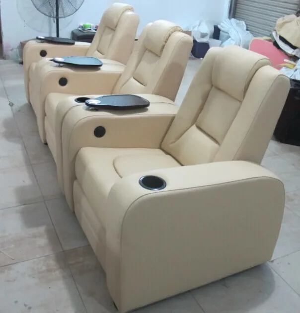 
2014 Kuka Leather sofa With Writing Board/Recliner Sofa 