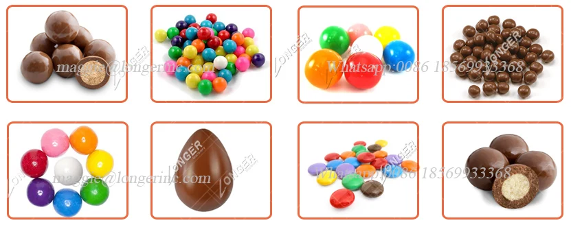100-150kg/h Automatic Chocolate Lentil Granulating Machine Chocolate Egg Making Machine