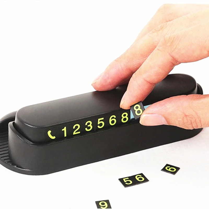 
New car temporary stop sign temporary parking truck inside number plate car aromatherapy mobile phone holder 