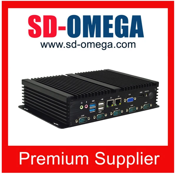 Embedded Fanless Mini PC x86 CPU J1900 Quad Core 3G/4G wifi industrial computer