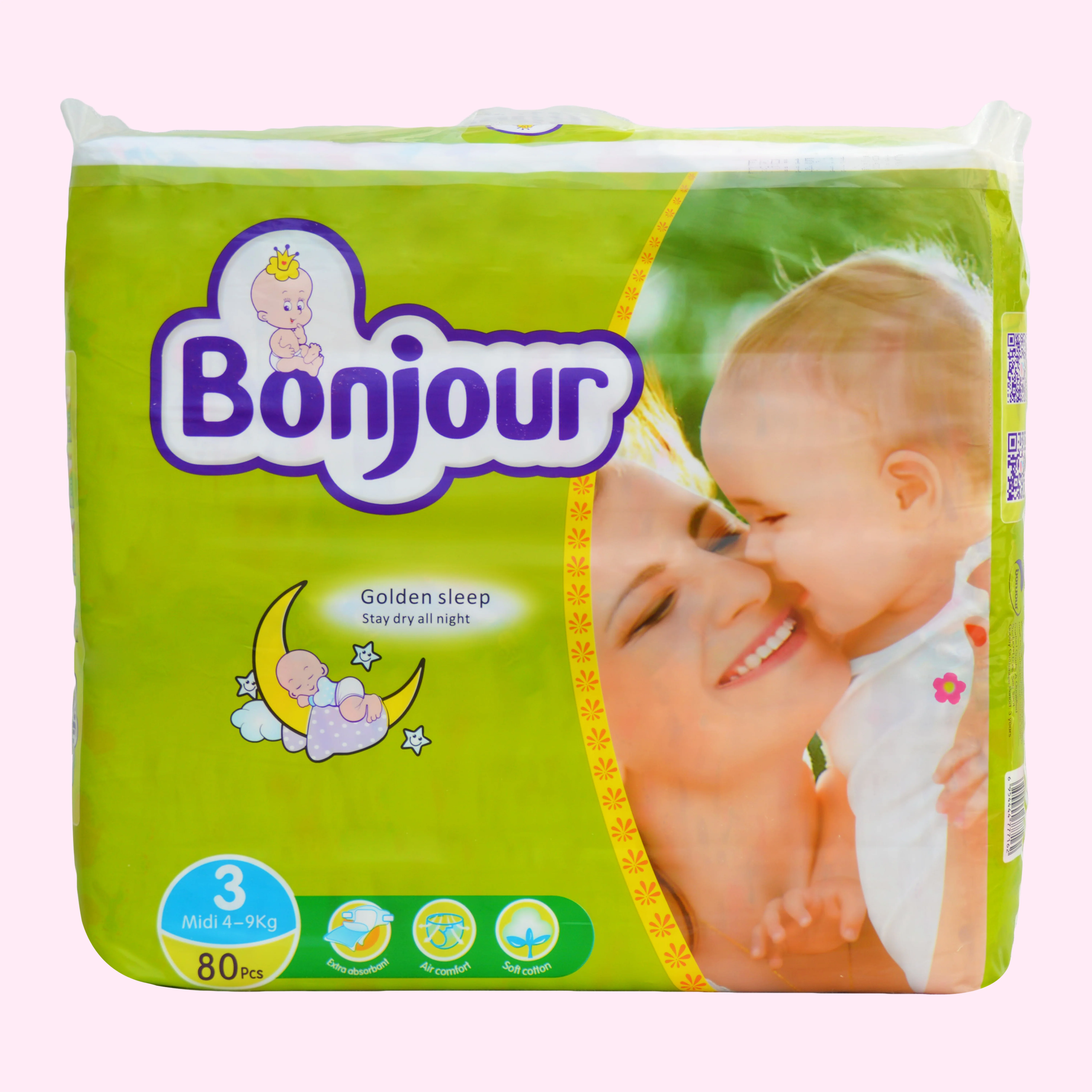 
Тканевая пленка и детские подгузники с красивым дизайном 