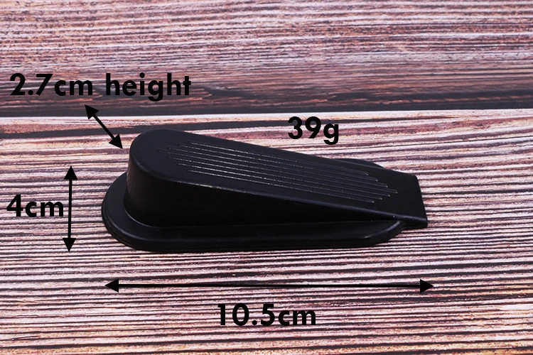 Wedge silicone rubber door stopper Non-Skid door stop