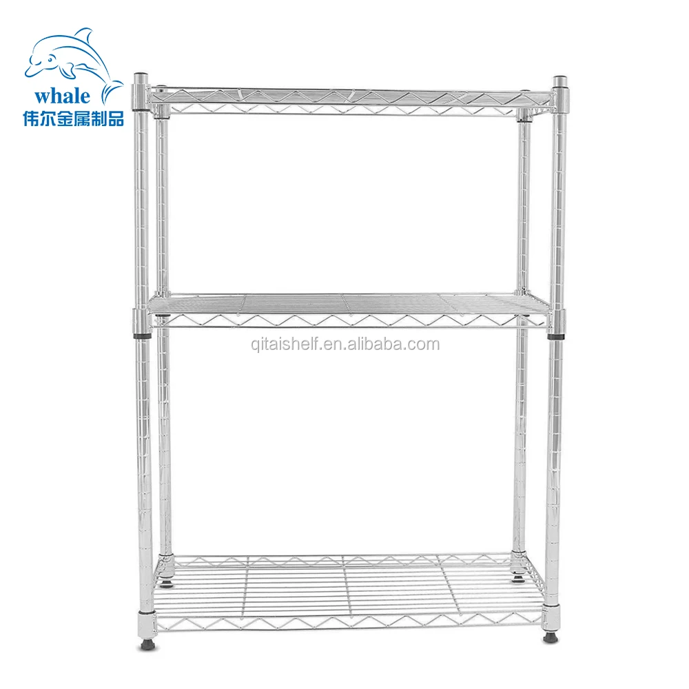 Chang Shu WHALE High Quality 3 Layers Metal Wire Kitchen Shelf With NSF Approval