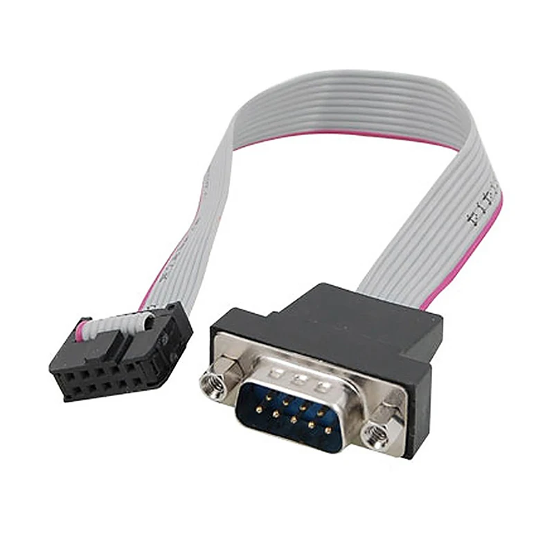 30cm 28 awg db9 rs232 to 10 pin ribbon cable