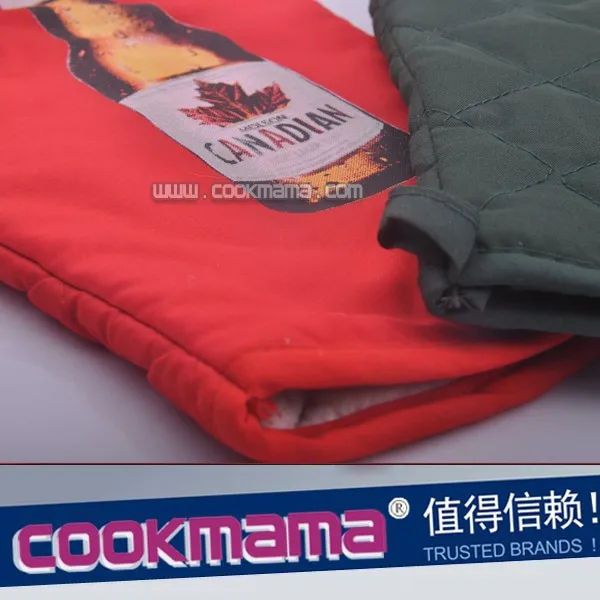 6pcs wood handle bbq tool set with apron