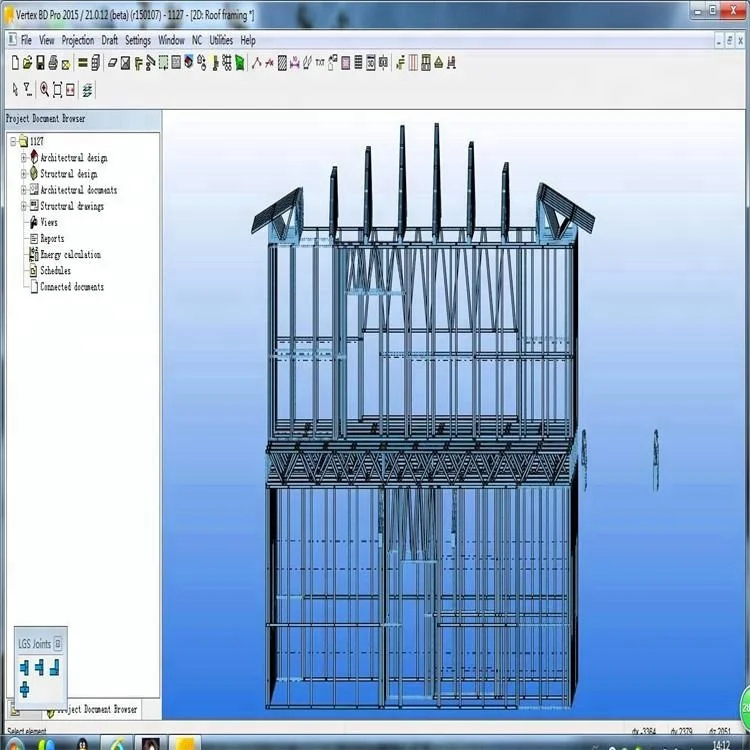 Light Gauge Steel Framing Machine With House Frame Design Software