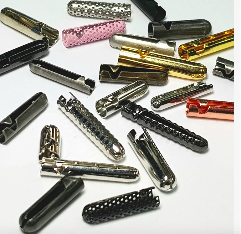 Custom metal aglet /Shoelace tipping head