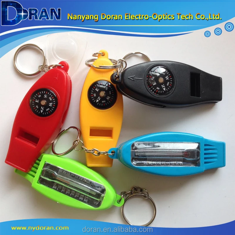 
 Термометр Лупа брелок пластиковый подарок свисток Компас  