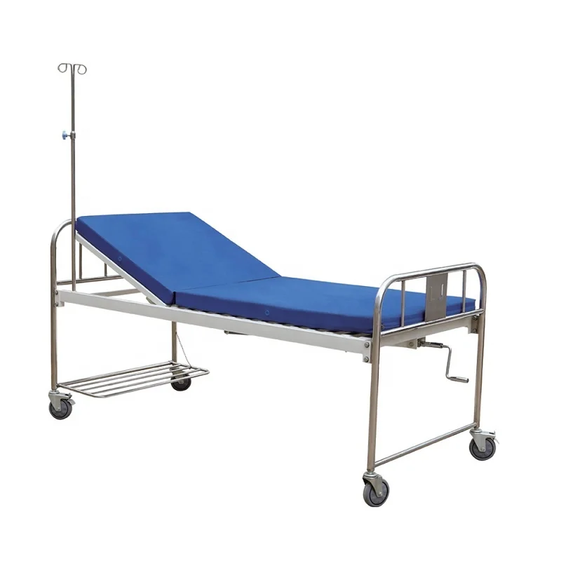 Simple hospital furniture low price manual 1 crank janak hospital bed
