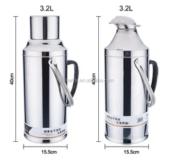 Большая емкость из нержавеющей стали, термос, внутренняя стеклянная бутылка для воды, стеклянный графин