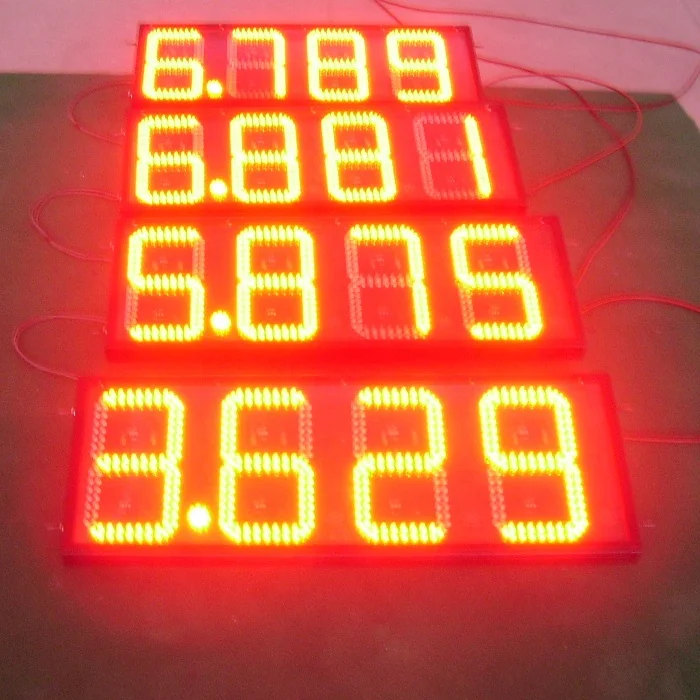 Outdoor Led Gas Price Sign Petrol Led Digits Price Board Gas Station Price Led Display Screen