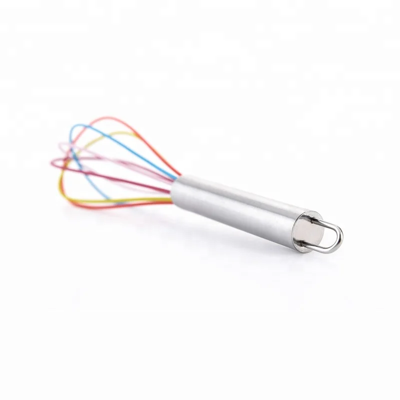 Amazon hot selling colorful silicone whisk with best price
