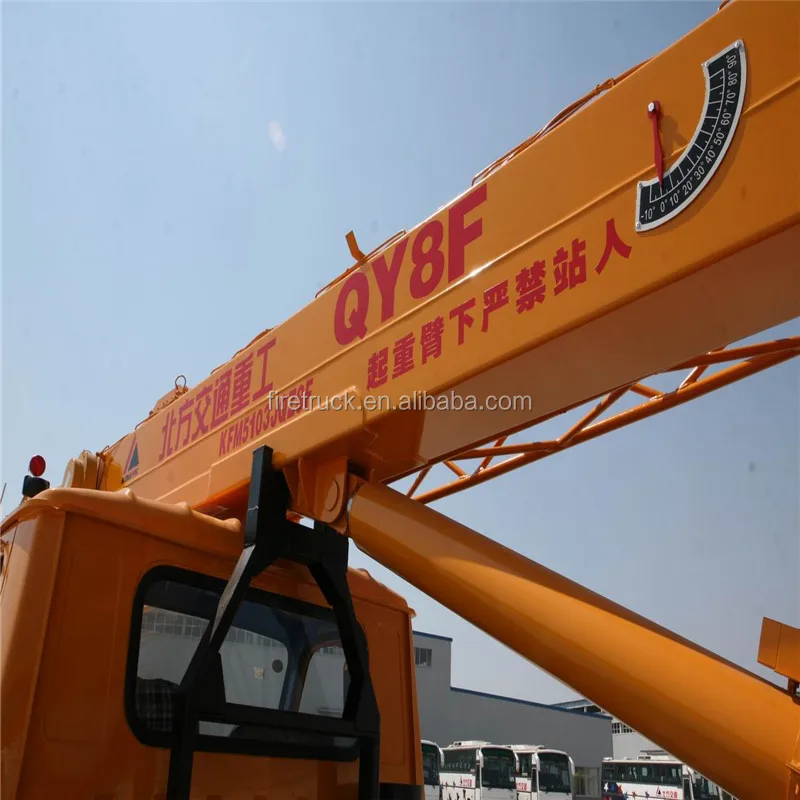 Shanghai high popularity 8 ton mobile truck crane for sale