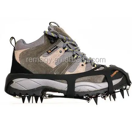 non-slip ice spikes shoes steel snow grabbers snow shoe crampon from autoline