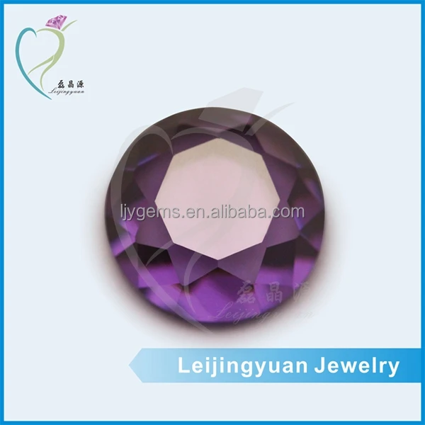 Недорогая цена 10 мм граненый плоский задний Аметист фианит оптовая продажа