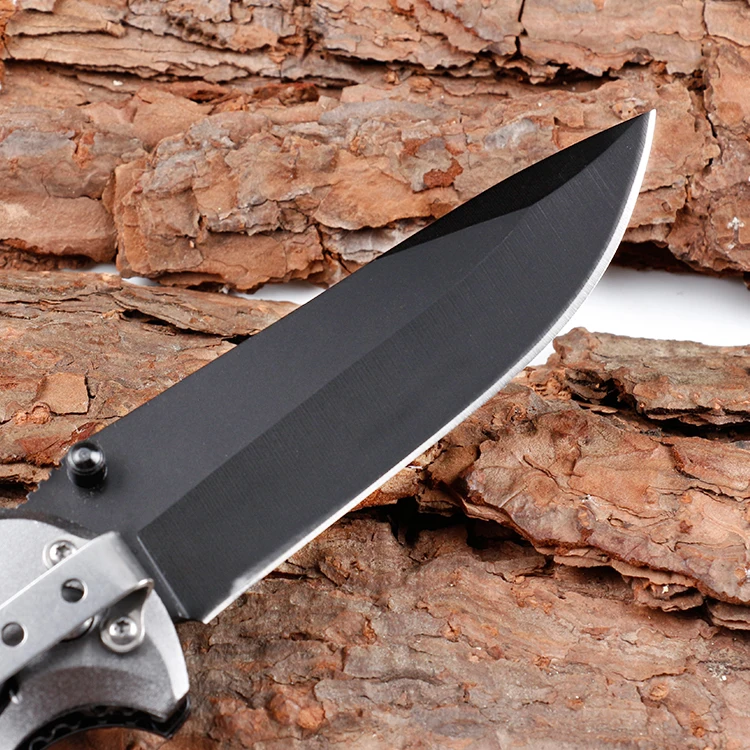 
5CR13 stainless steel folding pocket knife custom knife with aluminum handle 