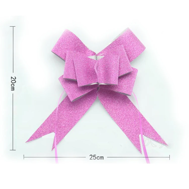 Оптовая продажа, свадебное украшение с атласной лентой-бабочкой, рождественский подарок, ленточный бант