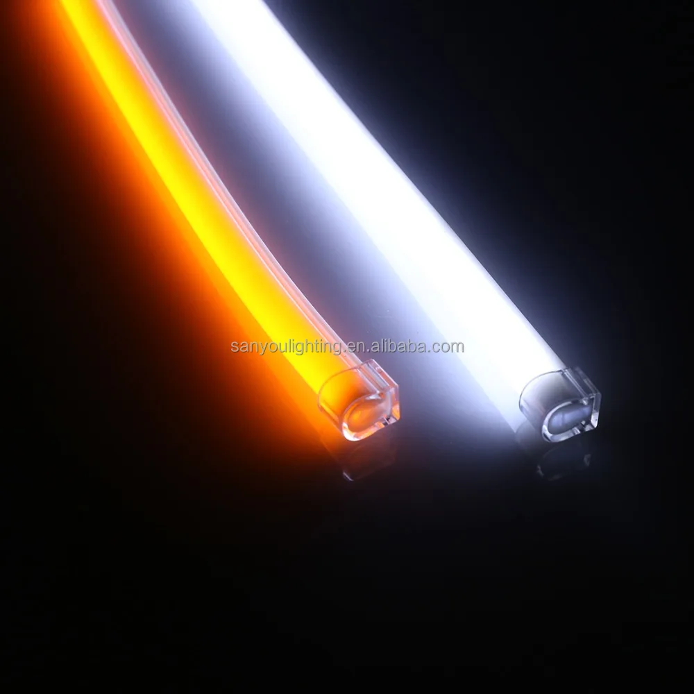 SANYOU LED Strip Lights 12V 9.5W DRL 30/45/60/90cm Double Color Auto LED Light Soft Strip Light