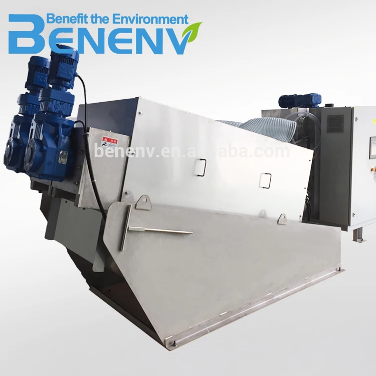 
Easy maintenance sludge dewatering equipment screw filter press 