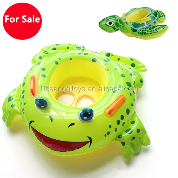 B01 Seasonic PVC Inflatable Frog Sea Turtle Baby Swimming Boat Ring For Sale  swimming ring float for pool