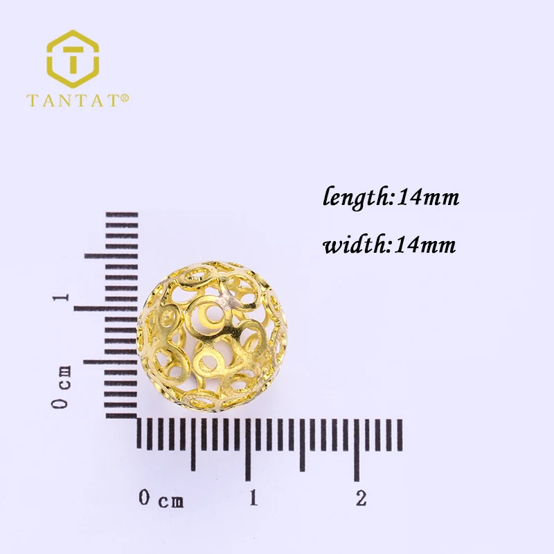 Gold Plated Brass Filigree Beads Wholesale Bracelet Beads